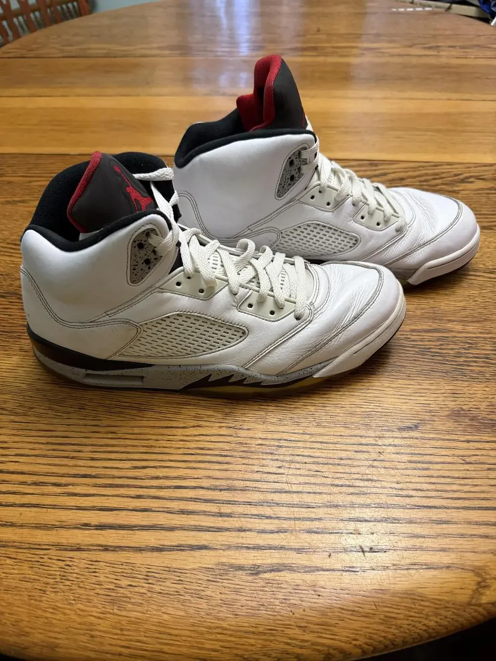 Air Jordan 5 Retro Fire Red Shoes Mens Size 13 136027-104 OG 2013 Sneakers